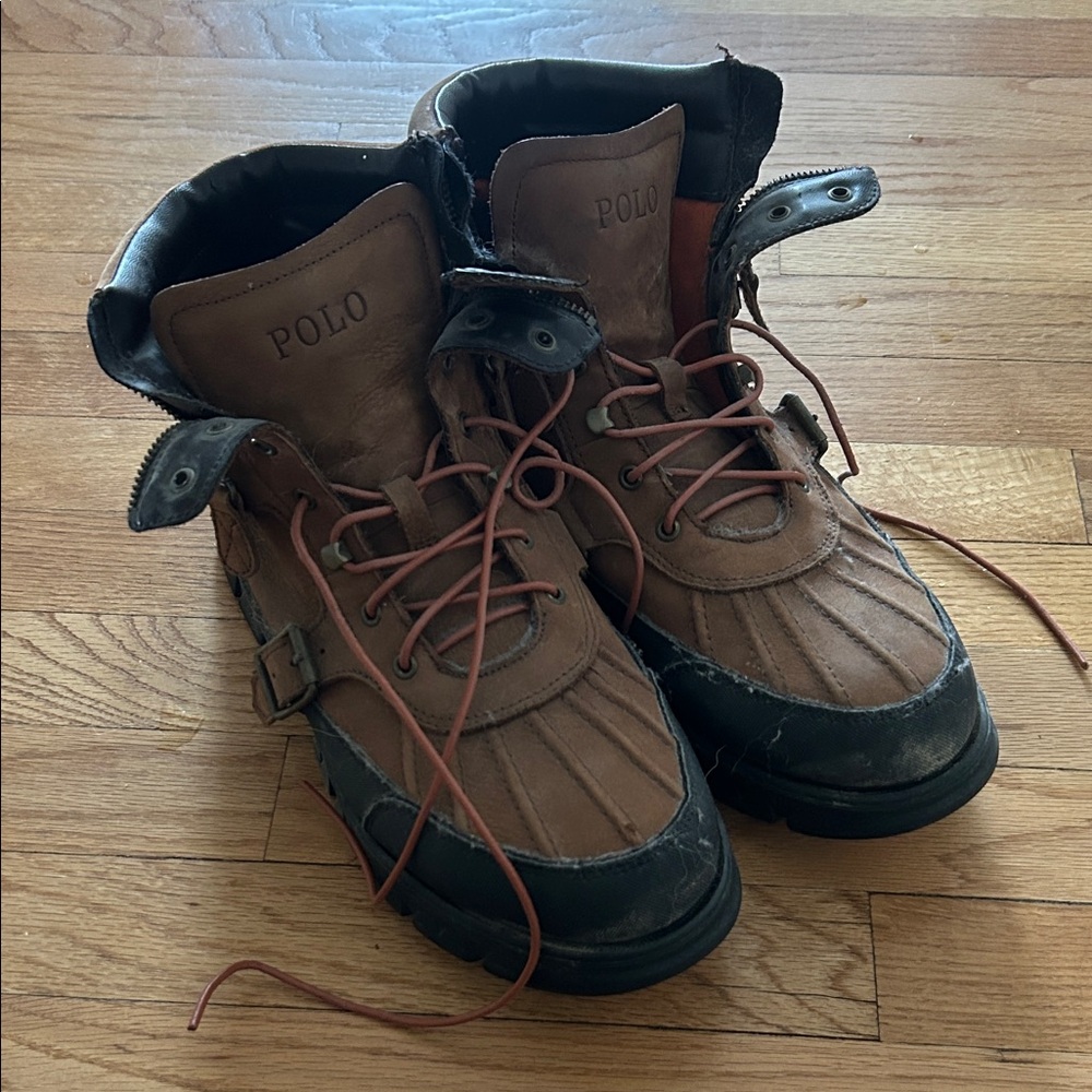 Polo Brown and Black Boots